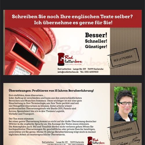 Postcard, flyer or print contest entry by Wfemme