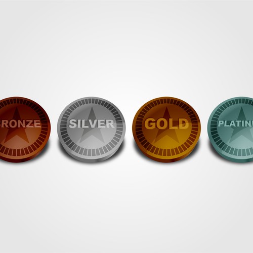 Design di Subscription Level Icons (i.e. Bronze, Silver, Gold, Platinum) di plyland