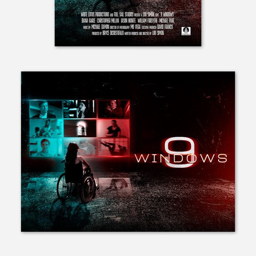 9 Windows Horror Film Poster Design by rendydjox