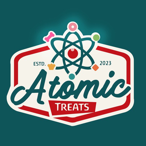 Design a logo and brand for a 50s theme freeze dried candy/dog treat business Design by Fortuna Design