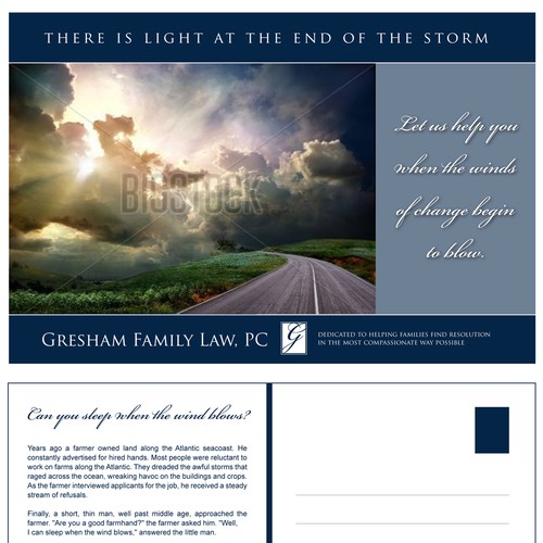 Gresham Family Law, PC needs a new postcard or flyer Réalisé par Strudel