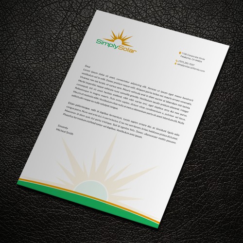 "Renewable Energy Company Letterhead" Design von ™SF_Design™