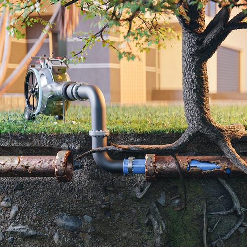 Pipe reline graphic Design by MaisonHueco™