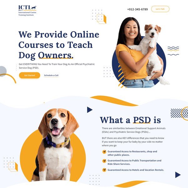 Dog Web Page