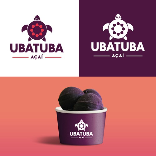 "Improve our logo look for Ubatuba Açaí" winning Logo design by Bea Visual Artist