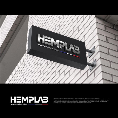 "HEMPLAB CBD need his logo" winning Print or packaging design