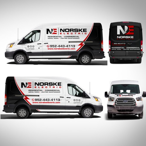 Van Wrap for Electrical Company - Logos and Specs attached! Design by J.Chaushev