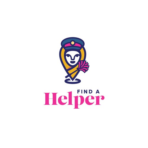 Logo for portal, matching domestic helpers (nanny, maid, drivers) with new employers Design by Totally Reva Designs