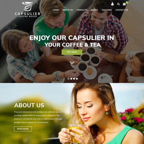 Web page design contest entry by pb⚡️