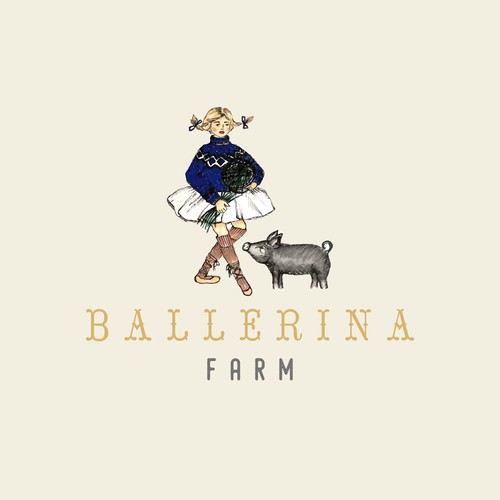 The Ballerina Pig Farmer | Logo design contest