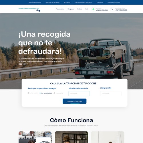 Diseño de página web propuesta en el concurso por sandy#ogma