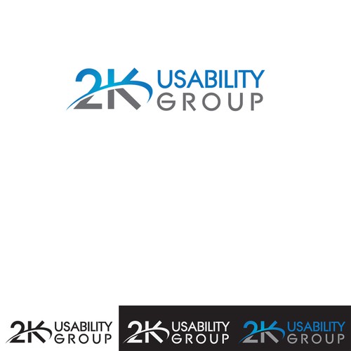 2K Usability Group Logo: Simple, Clean Diseño de yamill