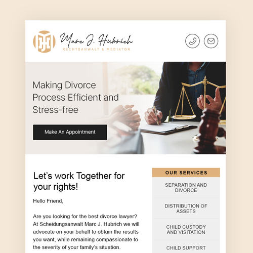 Correo electrónico propuesta en el concurso por thecreatv