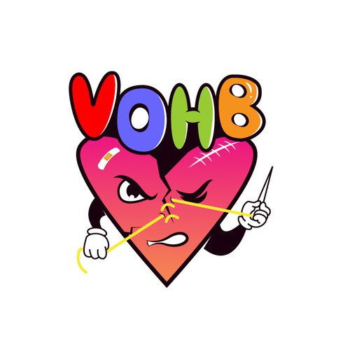 Broken Heart logo Design by VBK Studio