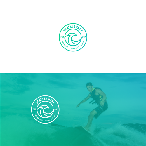 NEW logo for seattlewake -  wakesurfing logo Design by Reg Creative