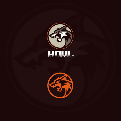howl ESports Gamer Logo Diseño de Voinch Visuals