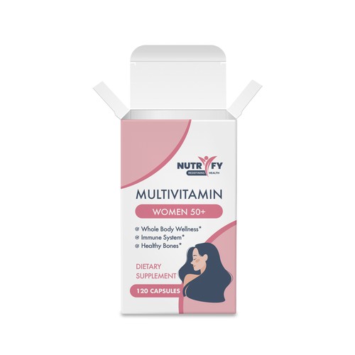 Design a premium packaging for Multivitamin for women 50+ brand for Nigerian Consumers Design réalisé par creationMB