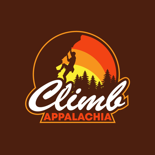 "Design a simple, powerful graphic for my rock climbing group's hats" ganador Logotipos