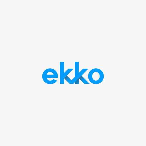 SIMPLE LOGO - ekko Letters then dm after Design by azhari19