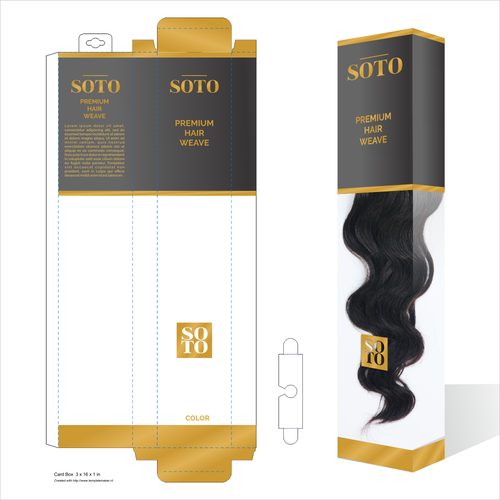 Hair extensions outlet packaging