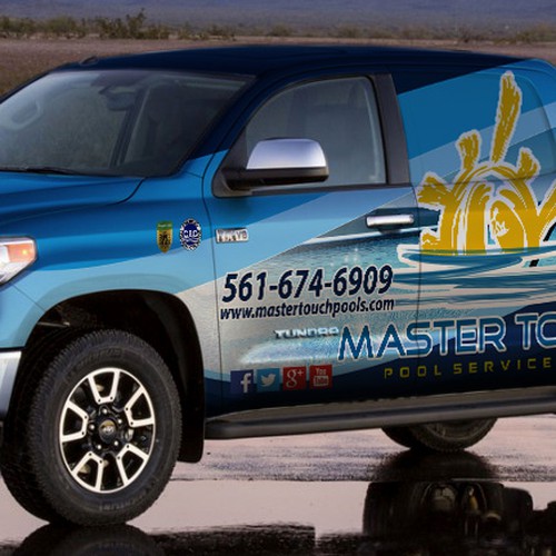 Pool Service Company needs A beautiful CAR WRAP - 2 Vehicles Design by sasa.talic