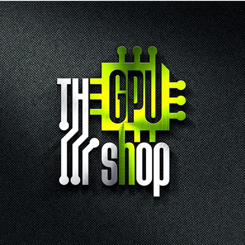 Create a futuristic logo for "The GPU Shop" Design by - Omar -