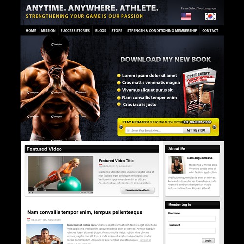 WordPress Theme for Strength & Conditioning Business