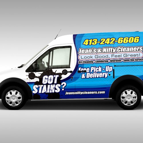 Designs | Create a capturing vehicle wrap for Nifty cleaners | Car ...
