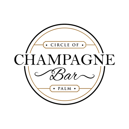 Luxury and modern Champagne Bar logo Design by Jacob Gomes