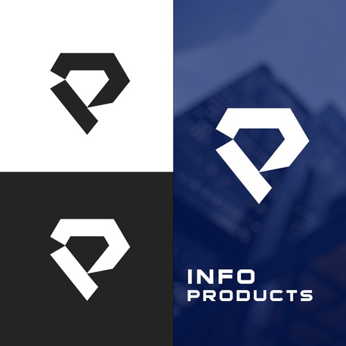 InfoProducts.com - Logo & Branding Design por #pencilboxdesigns