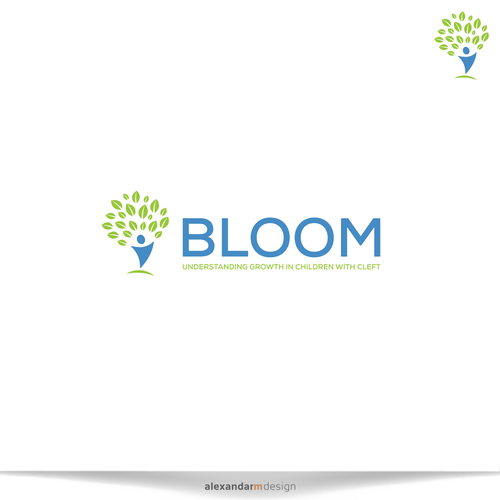 A sweet, child friendly logo that appeals to new parents focused on growth and health Design by alexandarm