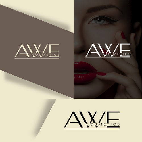 Awe Cosmetics - create a logo that visualizes a breathtaking moment and pure beauty-ontwerp door Direwolf Design