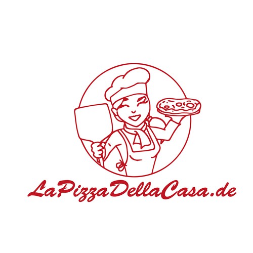 die attraktive Pizzabäckerin Design by c-artworker