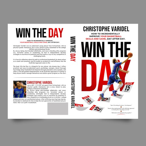 Book design - A book about basketball improvement and sport psychology Design by Yna