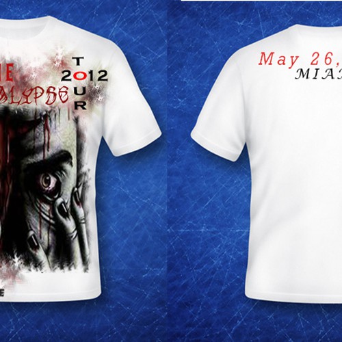Zombie Apocalypse Tour T-Shirt for The News Junkie  デザイン by vini19