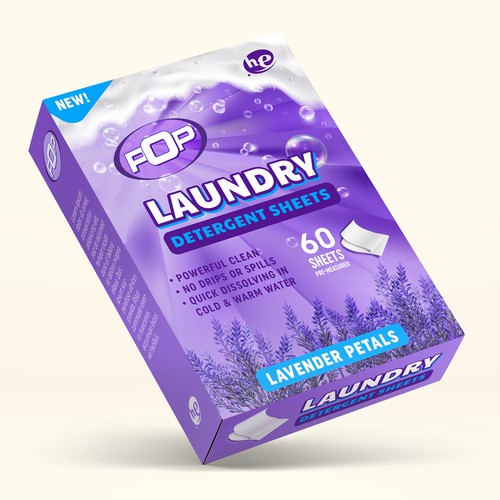 Pop Laundry Detergent Sheets Design by Radmilica