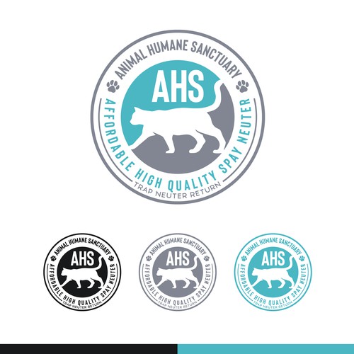 99NONPROFITS: Classy Logo For High Quality Low-Cost Spay Neuter Clinic & Animal Welfare Organization Design by B"n"W