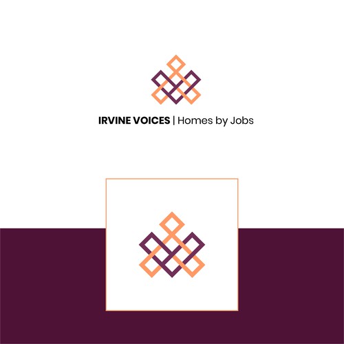 Irvine Voices - Homes for Jobs Logo Design by The_Phoenix