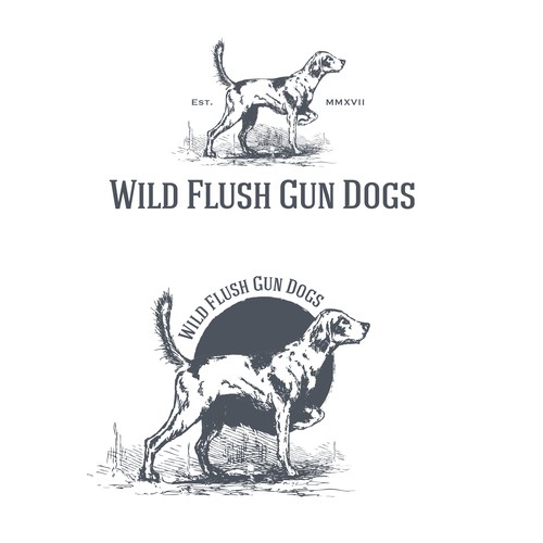 Wild Flush Gun Dogs Logo Contest Logo design contest