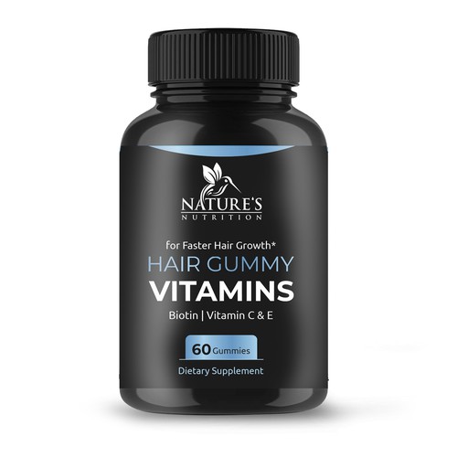 Nature's Nutrition needs a Gummy Vitamins black label Design by bilyanas
