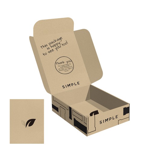 SIMPLE shipping box Design by Shisiouk