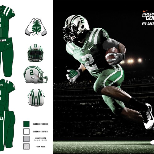 Design Dartmouth College's Future Football Uniforms Design réalisé par Fooser