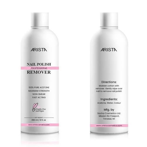 Arista Nail Polish Remover Ontwerp door Sivadas