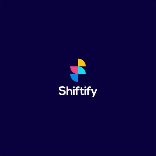 Minimalist and modern logo design for modern work shift management application Design by mark992