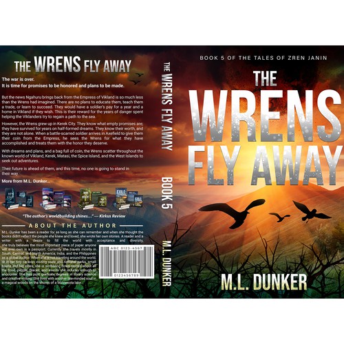 Cover Contest For A Fiction Series The Wrens Fly Away - Book 5 Design by Kareem.S