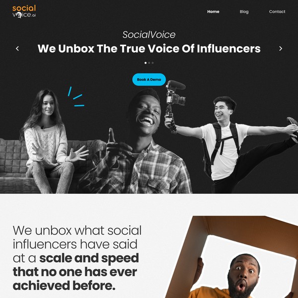 Funky landing page for creative technology company!