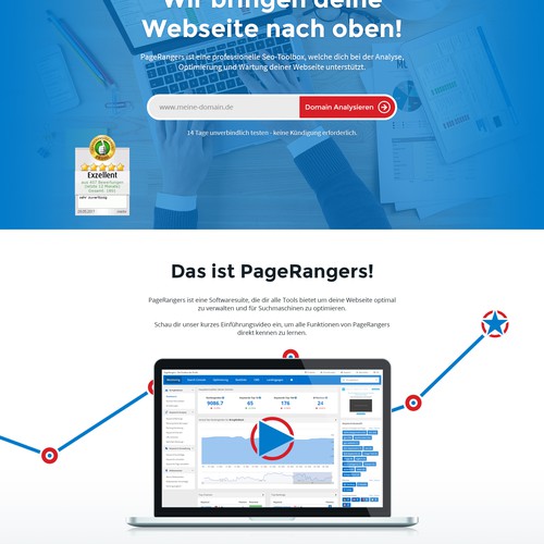Landing page design contest entry by Samodiva