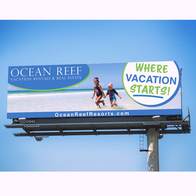 Design a Billboard for a Beach Vacation Rental Company! Signage contest