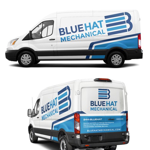 Understated Van Wrap Design Design by Rockyman