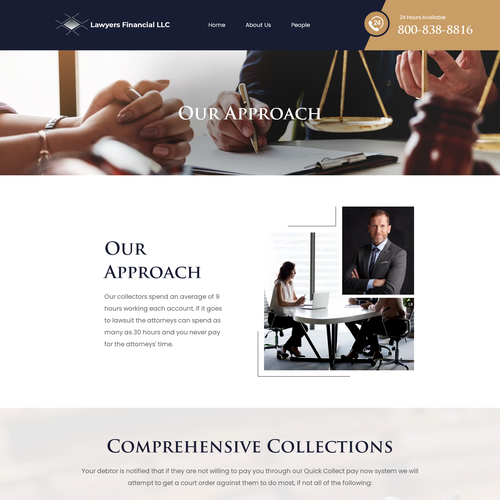 Debt Collection Website Design by Ilmash Network